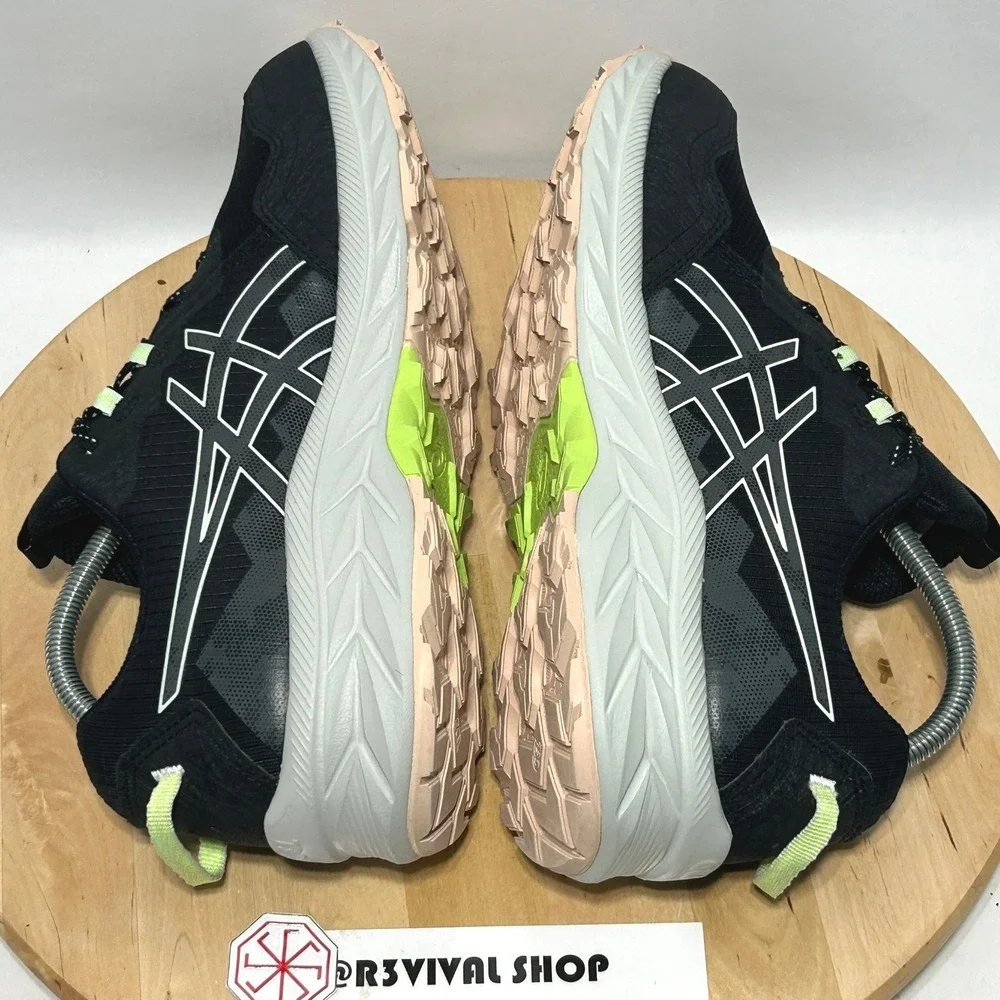 ASICS Gel Venture 10 Black Whisper Green Women's Running Sneaker - Size 12